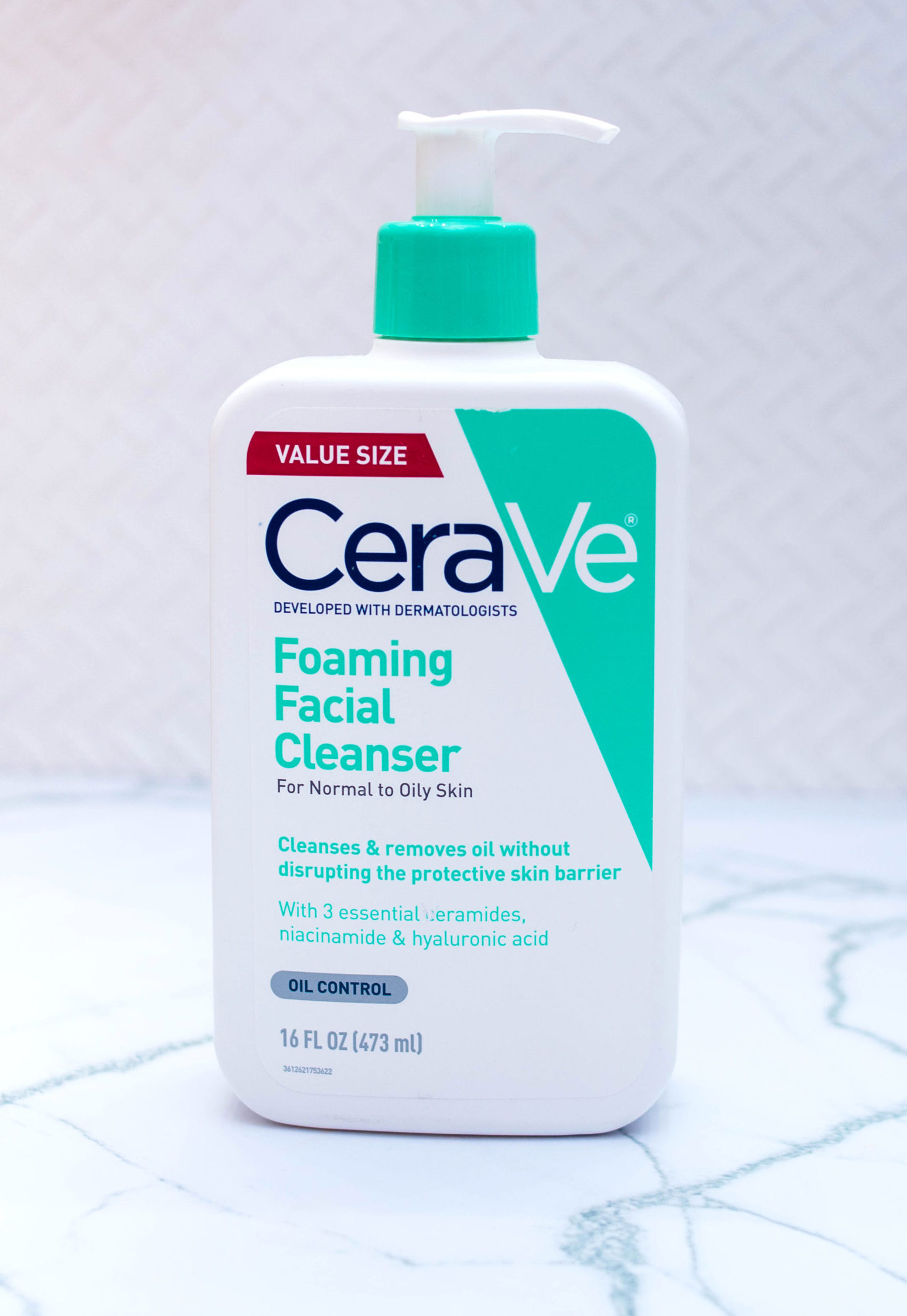CeraVe Foaming Facial Cleanser – Limpiador Facial Espumoso – piu Bella by RG